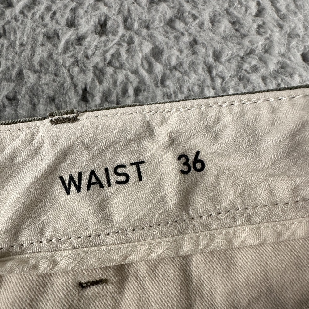 Wallace & Barnes Cotton Field Shorts Mens 36 Olive Button Fly Chino JC-83 - Picture 4 of 12
